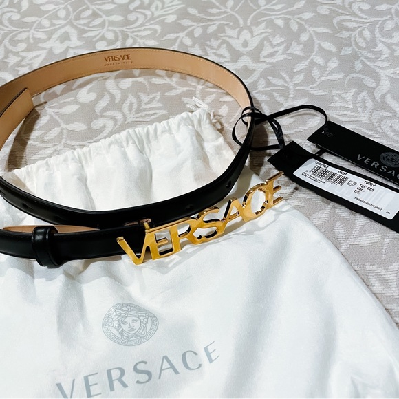 VERSACE Logo Belt Size 85 - Picture 4 of 8